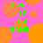 Pixelated green text 'GRACE IS DA BOMB!!!' on a pink background with orange circles, repeated in a pattern