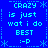 Blue background with cyan pixelated text and symbols arranged in a pattern, featuring repeated phrases and emoticons