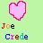 Two side-by-side pixel art frames of a buddy icon featuring a pink heart with light blue dots, displaying different background colors and text color variations between the left and right frames.