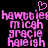 Pixelated pink text and a heart symbol on black background, with repeated names in vertical alignment.