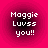 Four identical pixelated text icons arranged in a on a pink background with dark radial gradient