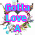 Pixelated text in bright cyan and magenta outlines forms 'Gotta Love A' on the left side of a white background with colorful abstract splatters.