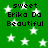 Green background with white stars and repeated text 'sweet Erika Da Beautiful' in black pixelated font.