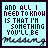 Pixelated text on light blue background with two versions of a signature at the bottom, one dark and one light.