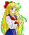 Six pixelated anime-style character portraits in a , each with distinct hair colors and school uniforms against gray background