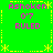 Green background with yellow decorative borders and four identical pink text blocks reading 'Ashoken 0'7 RULED'.