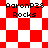 Red and white checkered pattern with 'AaronP28 Rocks' text in four distinct layouts across the image.