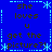 Blue background with light blue dotted border and star patterns, displaying repeated text "she loves u get the picture?!" in dark brown pixelated font.