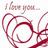 A split- digital image with red text on black and white backgrounds, featuring handwritten-style script and pixelated lettering