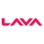 Pixelated red 'L' followed by a wavy 'A' and 'V' on white background, forming 'LAV' with jagged edges.