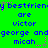 Green background with blue text repeating 'bestfriend are victor george andgeorge andgeorge and micah' in a pattern, some letters partially obscured by pink pixel artifacts