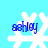 Four identical pixelated snowflake icons with blue text 'sahley' on a light blue background, arranged in a