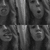 A static image shows a of four grayscale and color portraits with text reading "luvs 2smile 4love" below