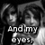 Black-and-white animated sequence showing two figures with text overlays reading "And my eyes," "they despise you," and "for who i am" across four