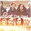 A static image shows a group of five people in two rows with text reading 'The Used' over the top row, and four smaller faces below.