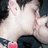 Pixelated image of a person with light skin and dark hair, next to red background with white text reading shannon, kevin, 3-19-07, FOREVER