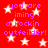 Red background with white stars and purple text reading 'you are iming a rockin outfeilder!' repeated across the image.