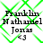 A static digital image displays four identical text-based icons arranged in a , each featuring the name Franklin Nathaniel Jonas with a heart symbol beneath