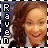 Pixelated static buddy icon featuring a person with brown hair and light skin, vertical text on the left side reading "Raven" in white block letters against a dark blue background.