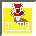 Pixel art icon with yellow background, red and white Santa boot graphic, gray border; text "MEMO" in varying colors below.