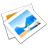 Pixelated diamond-shaped icon with blue gradient center, orange accents, and white border on gray background.