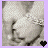 Pixelated image of two hands holding with a black heart symbol, overlaid on purple background with text reading 'I WANT U 2 HOLD MY HAND' and 'FRIENDS RNT SUPPOSED 2 DO THAT', red 'BUT' text.