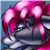 Pixelated icon shows pink mushroom-like head with white spots on dark body against blue-gray background.