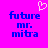 Pixelated blue text on bright pink background with white heart symbol above text.
