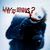 A pixelated figure in dark clothing with a red mouth and white hair, under text reading 'WHY BORING?' against a light blue background.