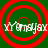 Green background with four red concentric circles, each containing white text reading 'xYermayax' in a pixelated font.