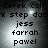 A grayscale buddy icon with four names listed vertically, featuring a bright light source that shifts position across frames.