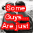 A static image with red text blocks over a grayscale background showing two figures in close proximity.