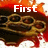 Animated icon shows brass knuckles with blood splatters, text changes from 'First' to 'Drawn' and 'Blood Xx' to 'Blood Xx.'