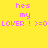 Pixelated text on four colored quadrants reads 'hes my LOVER! >=0' with pink letters and a smiley face.