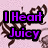 Pixelated text in purple with black outlines on a pink background, featuring brown floral or vine-like patterns and partial gray area.