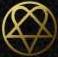 Static pixelated icon featuring a golden pentagram symbol on dark background with visible dithering and anti-aliased edges.