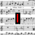 Static image with musical note background, red vertical bar, blue heart-shaped arrow, and green 'MUSIC' text.
