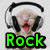 A cat wearing headphones with its mouth open, next to a dancing figure and two cats on grass.