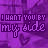 A purple-toned image with repeated text 'I WANT YOU BY my side' overlaid on a blurred background of what appears to be an anime-style character.