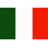 A static image showing the Italian flag on the left and the word 'Italian' in pixelated text on a gray gradient background to the right.