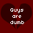 Two identical pixelated heart shapes with text inside on a dark red background.