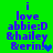 Green background with blue pixelated text reading 'i love abbie:D &hailey &erin!' and a heart symbol, showing animation changes in heart color and text blur.