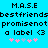 Pixelated text and symbols on a bright cyan background with alternating pink and light blue asterisks.