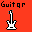 Pixel art of 24 identical white electric guitar icons on colored backgrounds with "Guitar" text above each