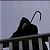 A pixelated image shows a dark figure on a balcony with green text reading 'Original Icons .com' on the right side.