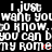 Black background with white pixelated text repeating 'I just want you to know. You can be my romney' in multiple , some letters partially red