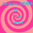 Pixelated cyan text 'JessicaD59' and 'is the best' arranged in four quadrants over a pink spiral background with alternating light and dark pink rings.