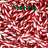 Red and white striped pattern with green text reading 'Merry Christmas' and 'Babii <33' on a static image.