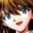 A pixelated anime-style character face with brown hair and blue eyes on the left, next to a black background with white text "Anime IM" and "COM" on the right.