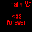 Red pixelated text and symbols on black background, with one version showing a heart symbol and another showing a different symbol.